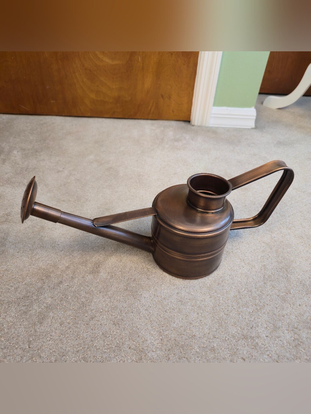 Smith and Hawken Bronzed Copper Watering Can Made In India 6" Tall